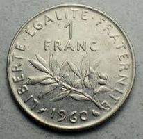 1 Franc Frankreich 1960