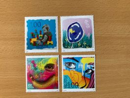 4 Briefmarken aus dem Jahr 2020, postfrisch mit Gummi