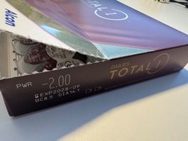 70 Dailies Total 1 one-day contact lenses (-2.00)