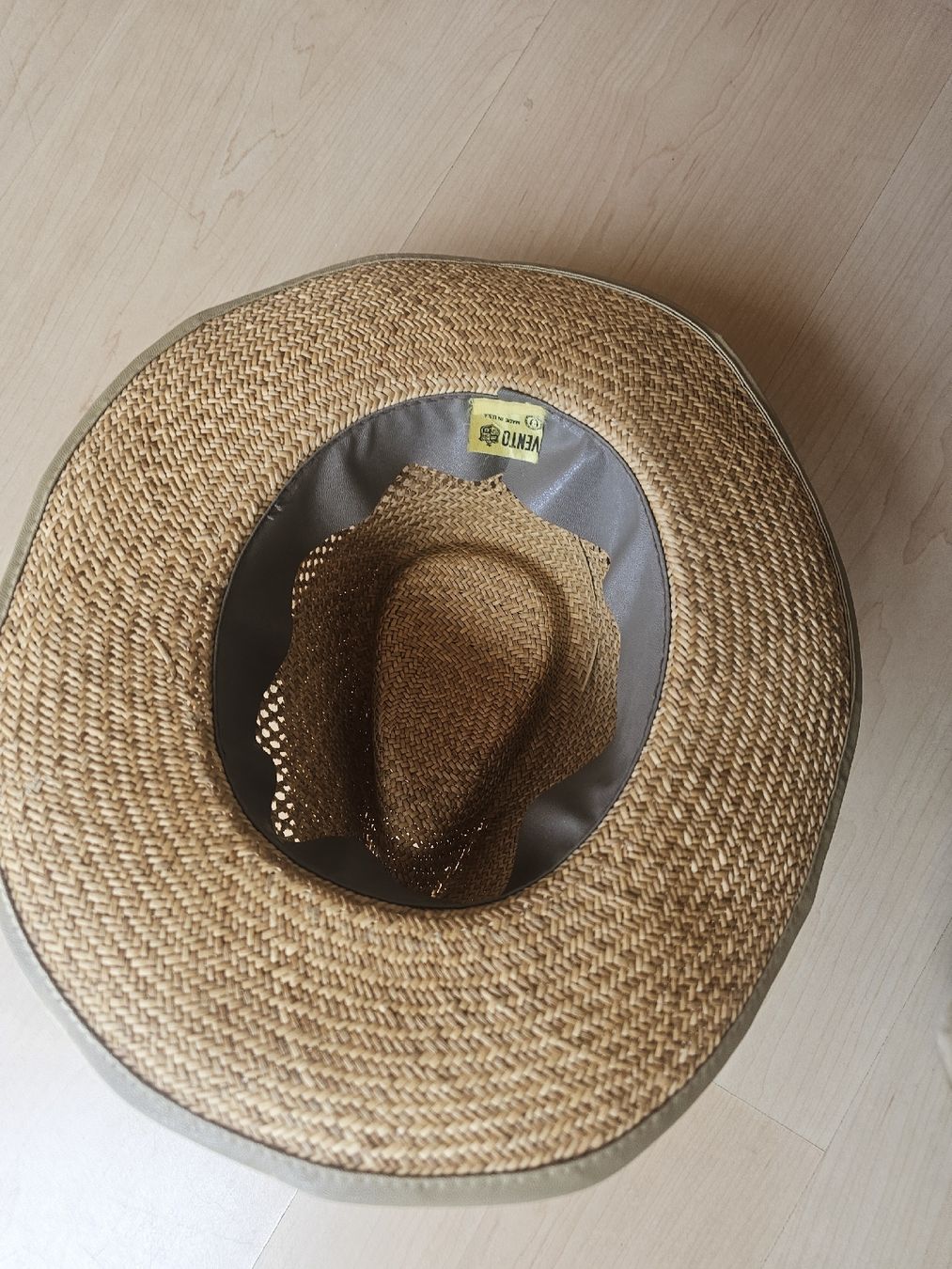 Copricapi, berretti & cappellini: Vintage Vento Strohhut, Made in U.S.A. – Usato da Bassersdorf venduto da CorinneK36 4