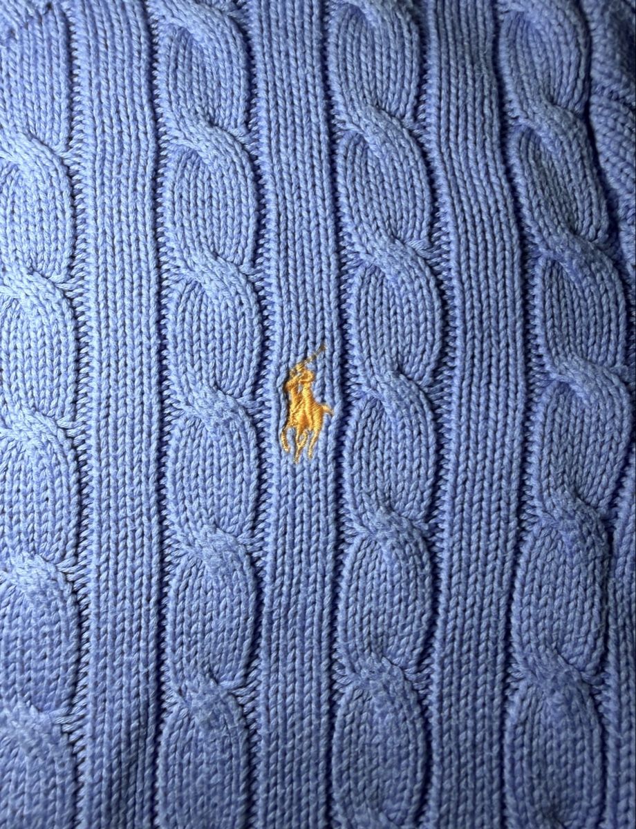 Polo Ralph Lauren Maglioni & Felpe: Original Polo Ralph Lauren Zopfmuster Pullover Blau S  – Nuovo (secondo la descrizione) da Vionnaz venduto da b_f_d_r_g 4
