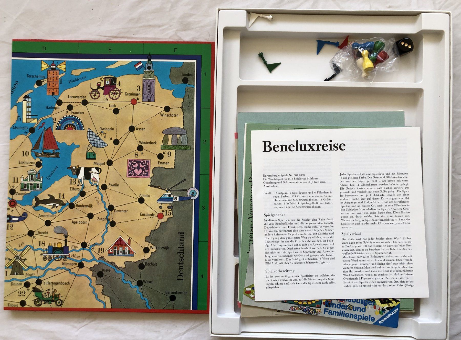 Ravensburger Spiele: Beneluxreise - Ravensburger Spiele - 1973 – Gebraucht aus Schaffhausen von durruti 1