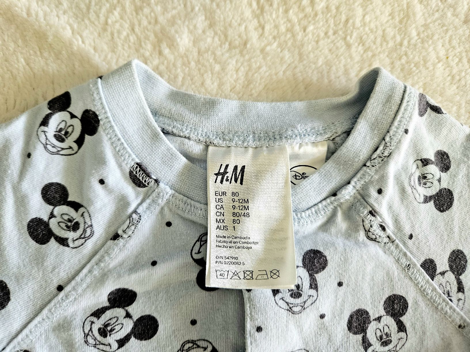 H&M Pagliaccetti: Mickey Mouse Strampler 80 – Usato da Zürich venduto da Kris8050 3