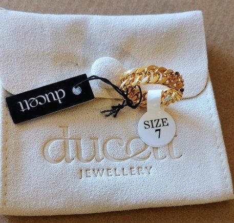 Anelli: Bague chaine couleur 18 carat – Nuovo e nell'imballaggio originale da Crans VS venduto da est_8mbd 1