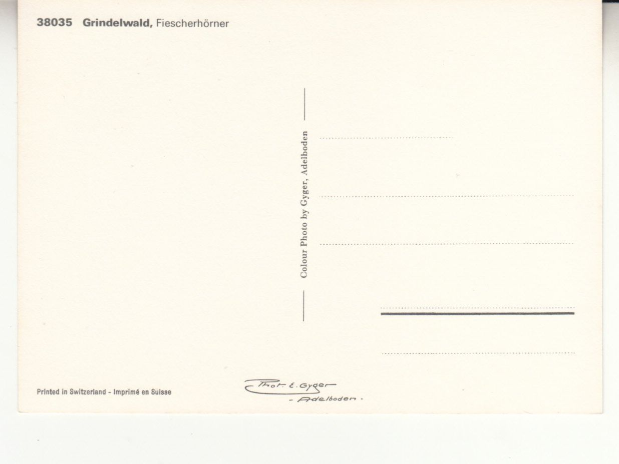 Ansichtskarten: Grindelwald ca. 1970 – Gebraucht aus Bürglen TG von StampGraf 1