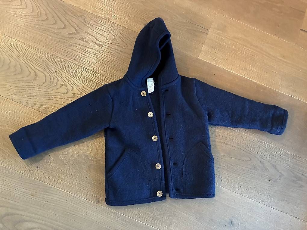 Giacche & Cappotti: Wollkalk Jacke 98/104 blau – Usato da Starrkirch-Wil venduto da Mira114