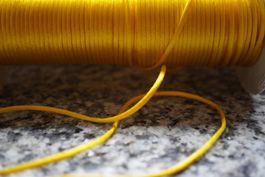Polyester  Schmuck Band   Für Anhänger Mix Gelb2    pro  1m