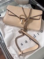Sandro Elegante Ted Baker Clutch/Umhaengetasche in beige
