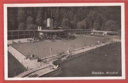 Interlaken - Strandbad Schwimmbad - Fotokarte 1933