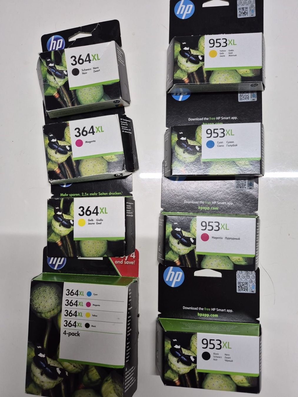 Hewlett Packard Cartucce per stampanti & toner: Druckerpatronen HP 953 + HP 364 – Nuovo e nell'imballaggio originale da Lupfig venduto da musicbox80 1