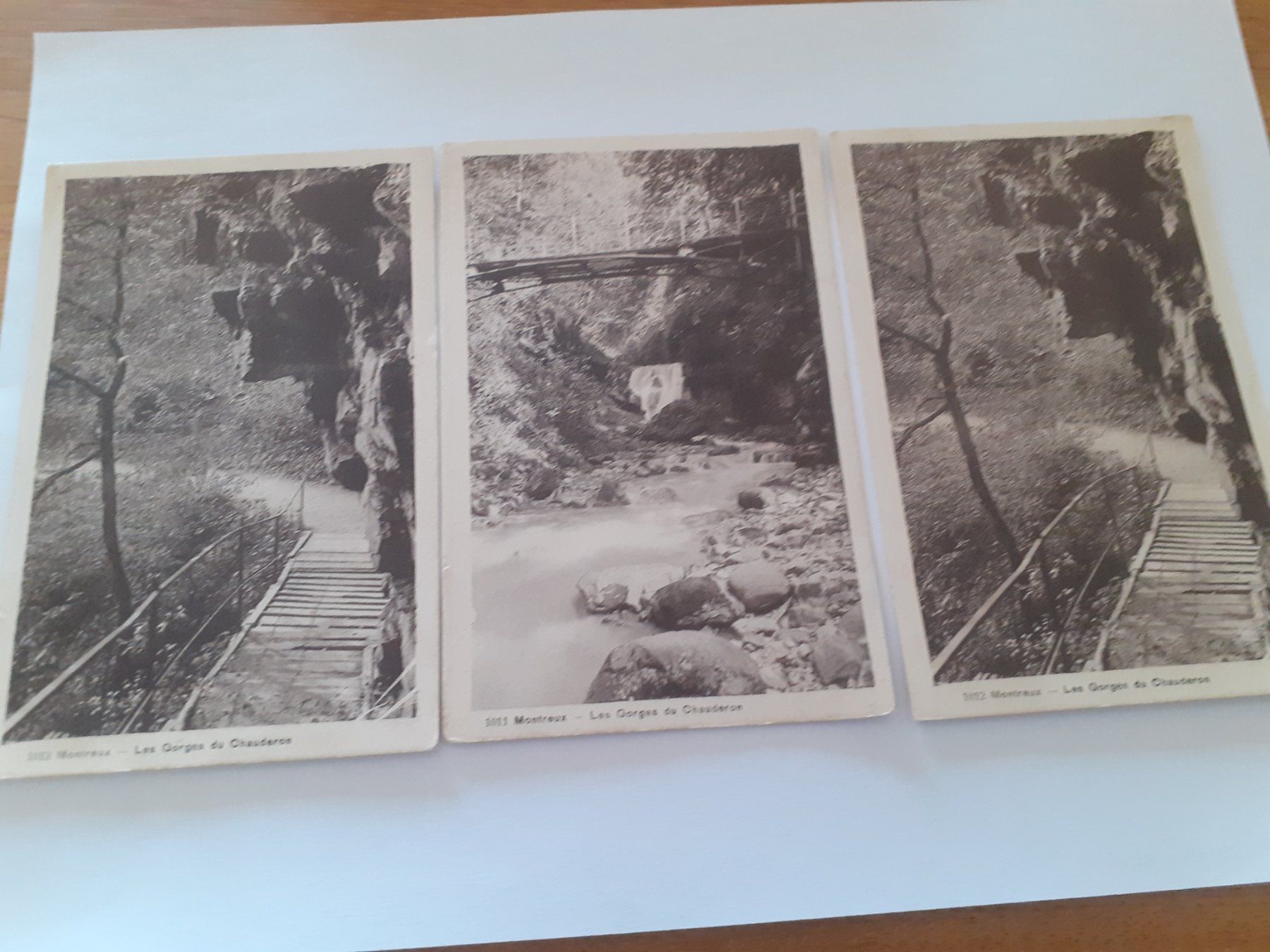 Cartoline postali: MONTREUX - les GORGES de CHAUDERON – Usato da Winterthur venduto da Ornyx7