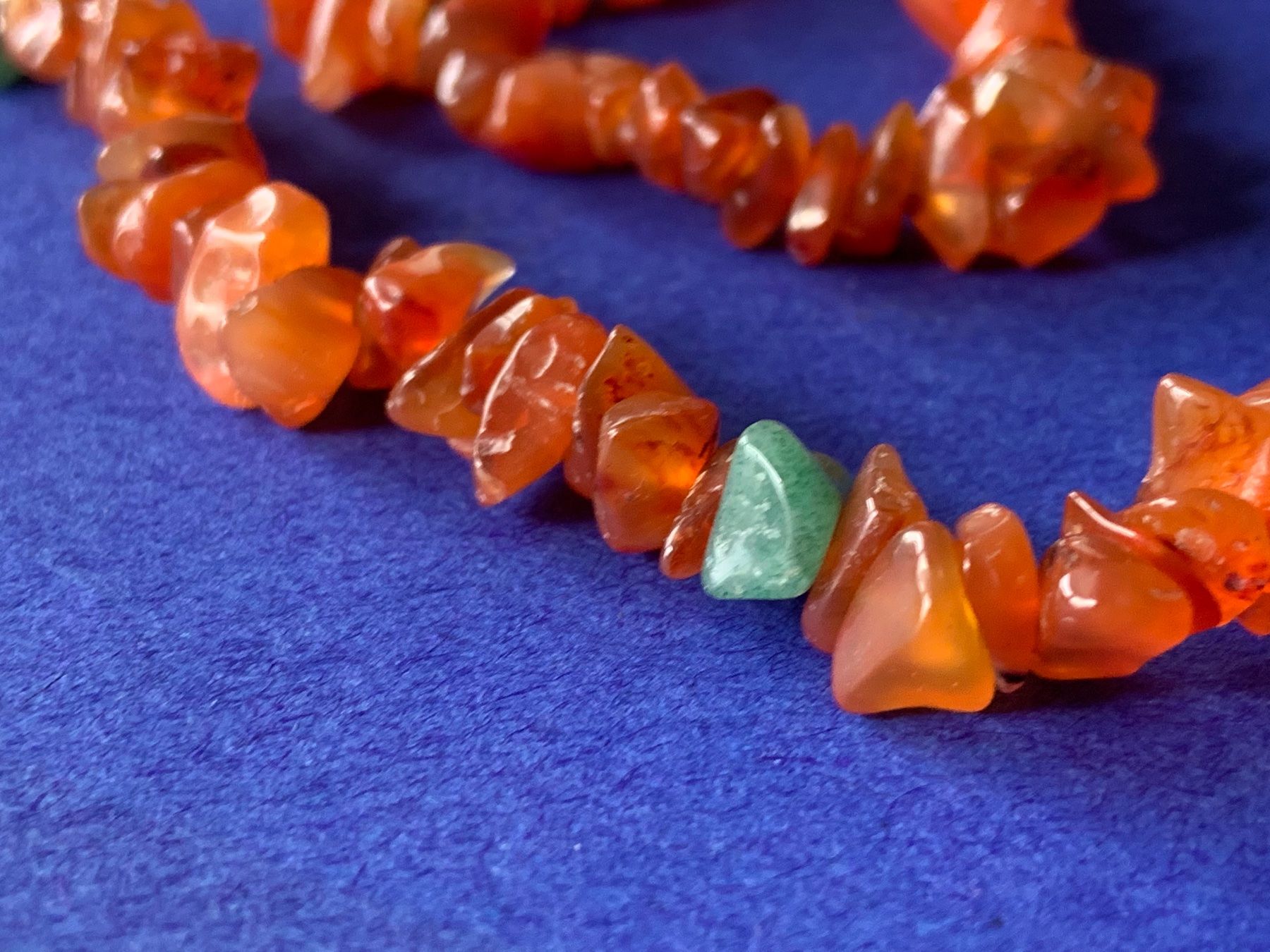 Catenine: Rotte Kette + Aventurin (62cm) – Usato da Laufen venduto da belleskulptur 5