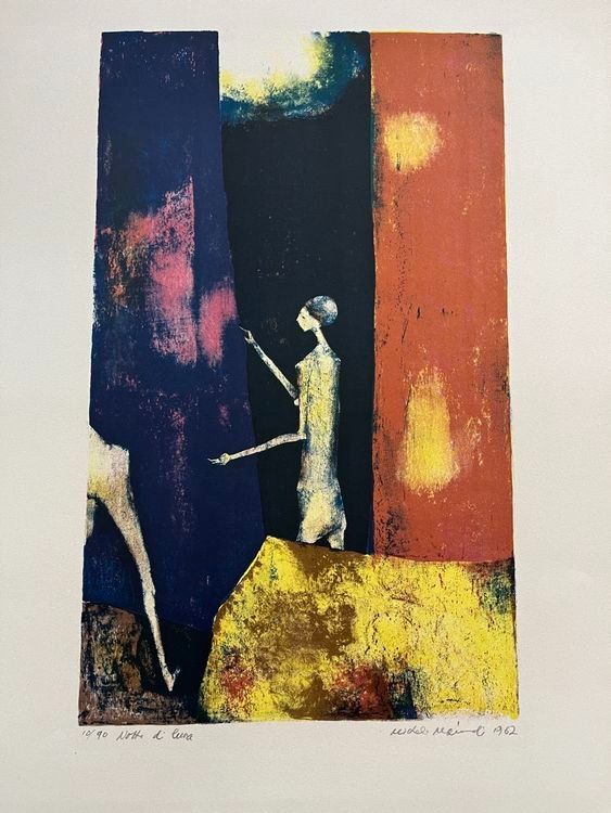 Grafica & Litografie: MICHELE MAINOLI LITHOGRAPHIE SIGNIERT  NUMMERIERT – Usato da Gersau venduto da grafik-kunst