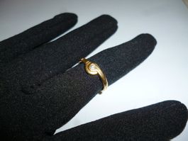 Ring Gelbgold mit Stein  Grösse 54 gut erhalten