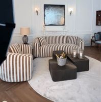 RICHMOND INTERIORS** Sofa Luxandra stripes sand