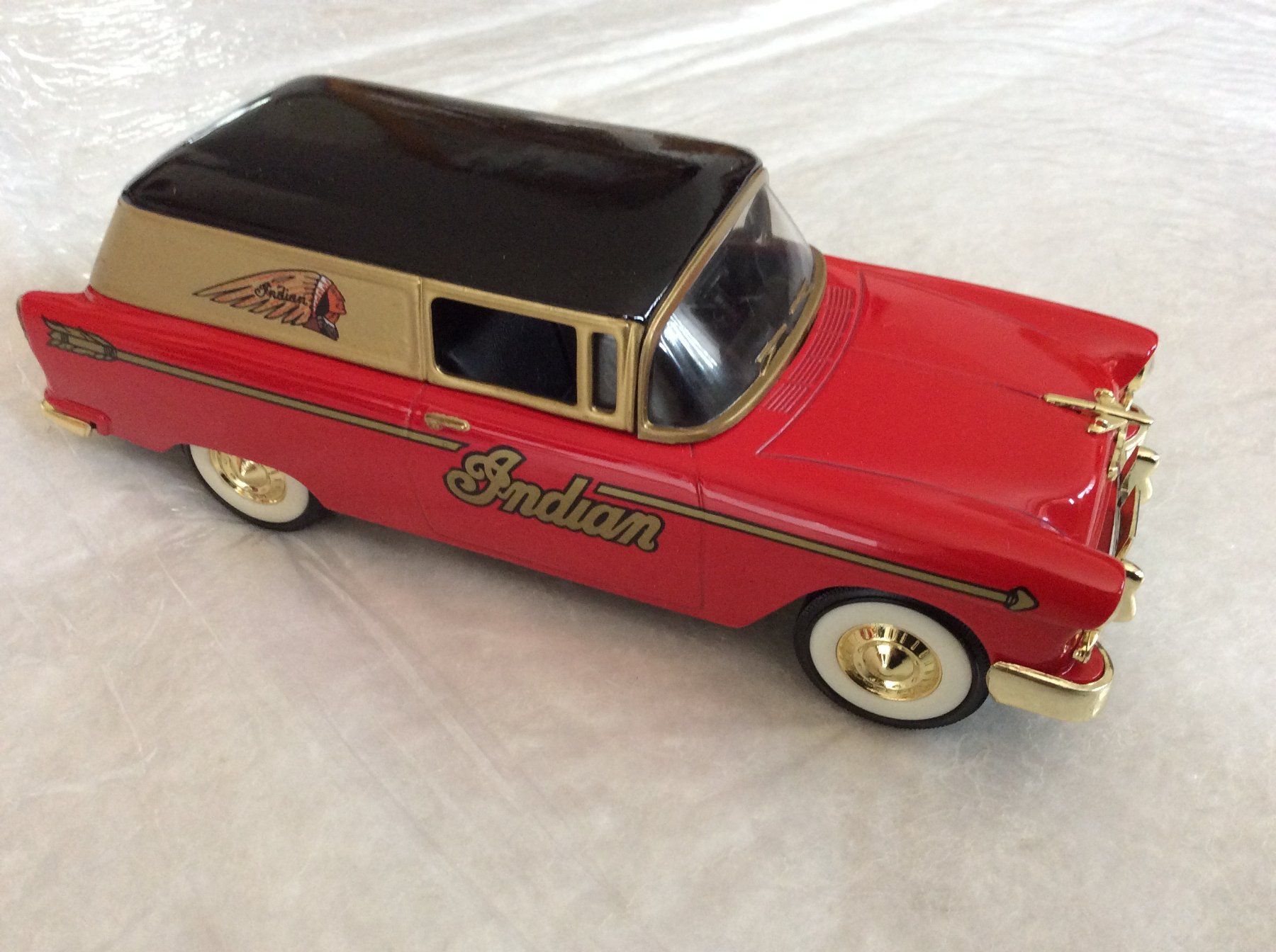 Chevrolet Modellautos: Modellauto Indian Delivery Van rot schwarz – Neu (gemäss Beschreibung) aus Berg TG von Electrolux23