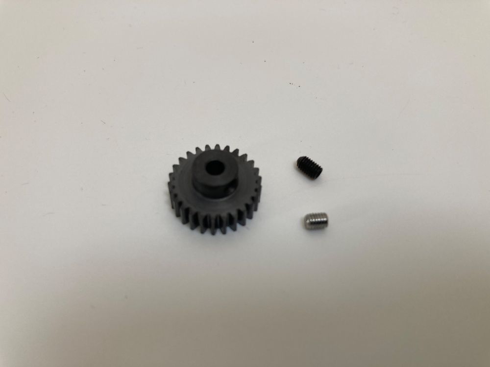 Carson Motorritzel 26 Zähne M 0,6 – Aus Gehärtetem Stahl – Für TAMIYA TT-01, TT-02 & Mehr – Inklusive Madenschraube