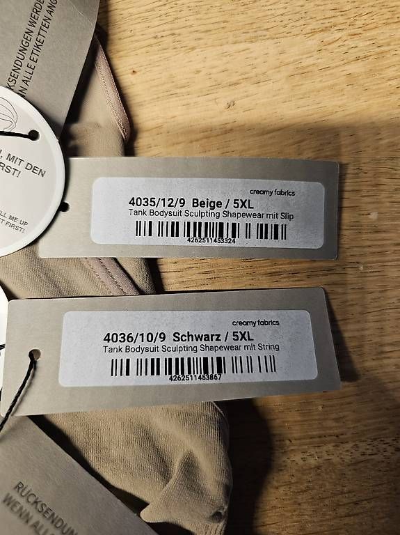 Altra biancheria intima: Creamy Fabrics Bodys Gr. 5XL – Usato da Grabs venduto da bernstein81