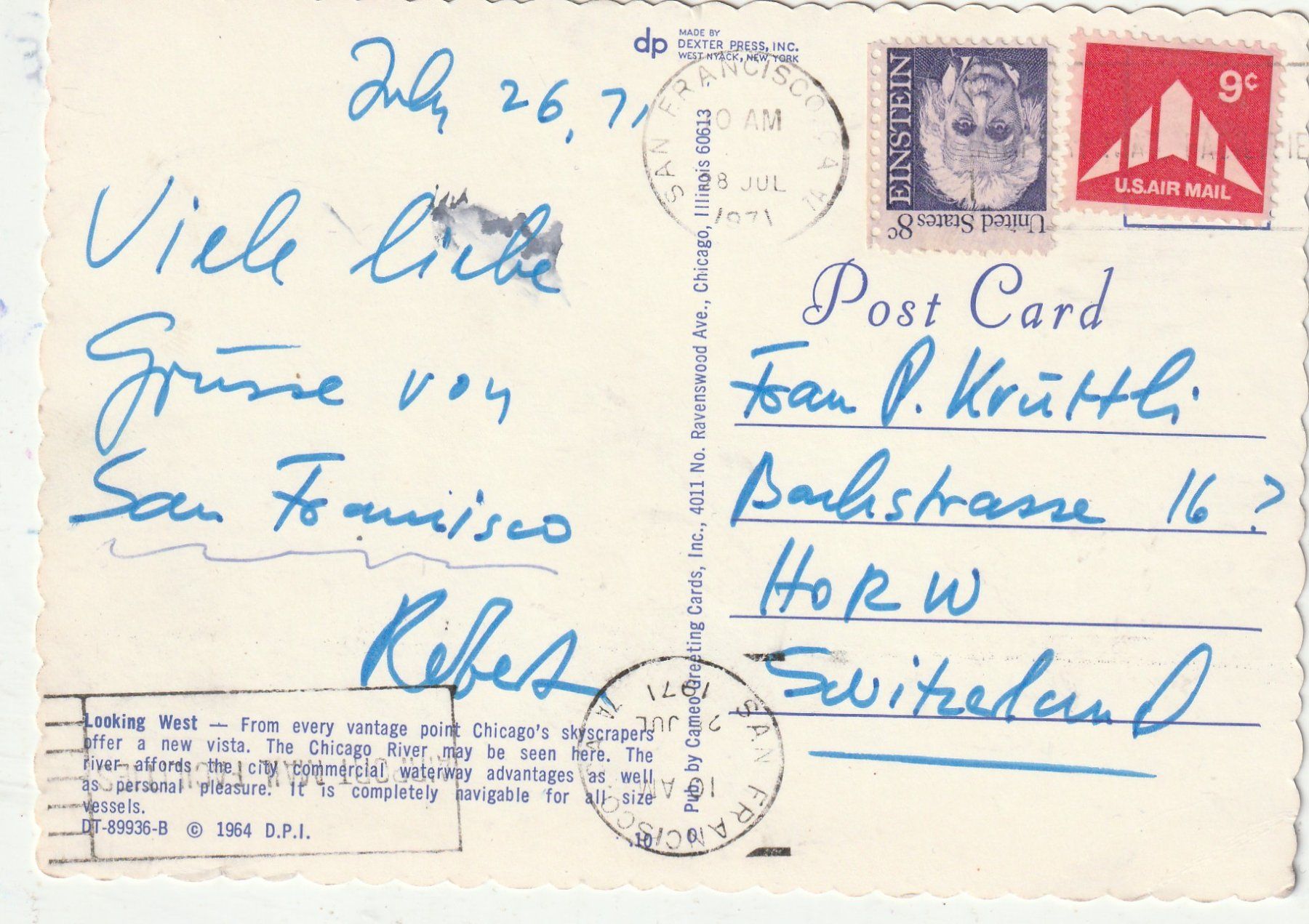 Cartes postales: San Francisco – D'occasion à Lumbrein par made02 1