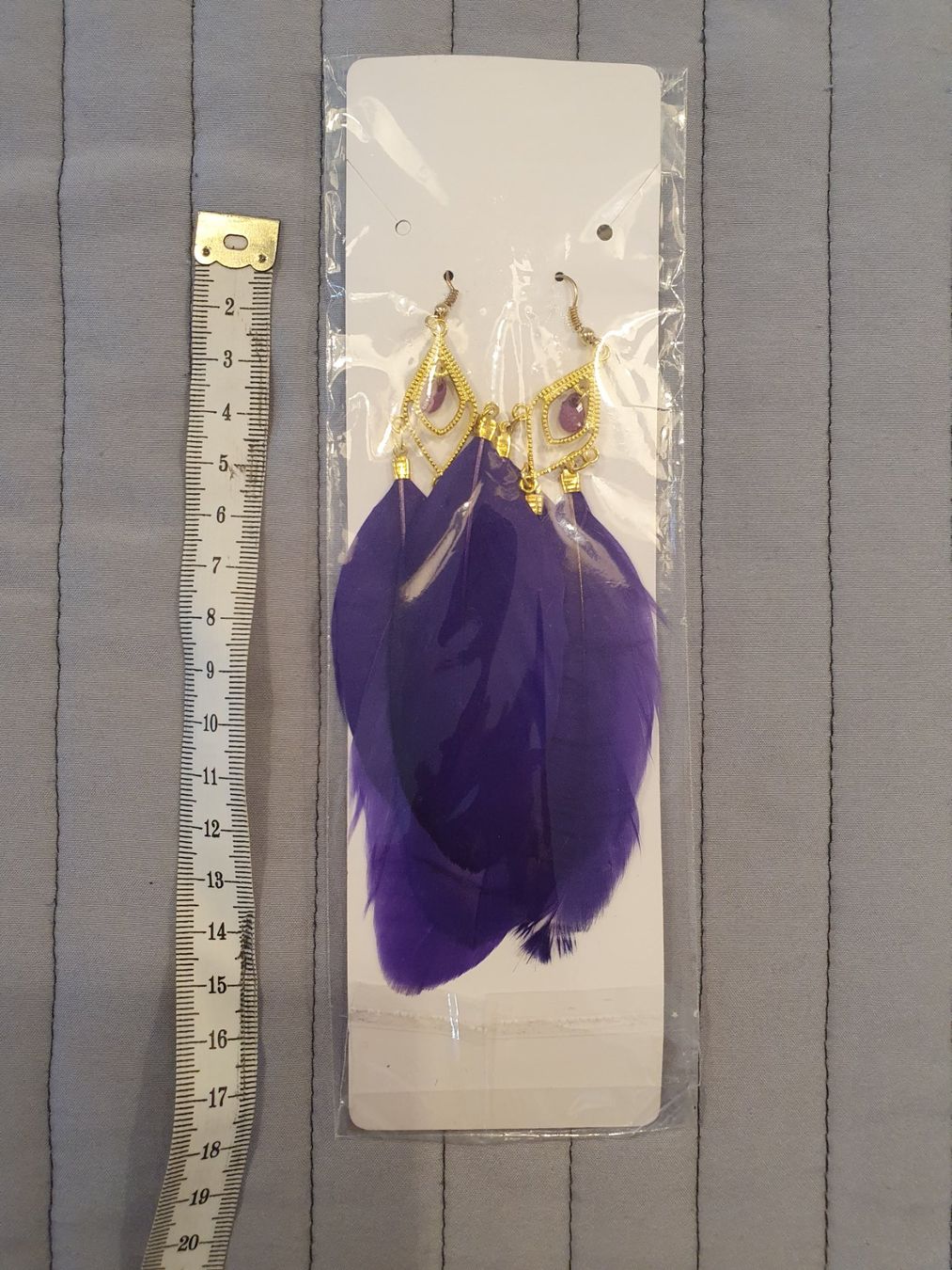 Orecchini pendenti & Orecchini a lobo: Ohrringe violett 15 cm neu – Nuovo e nell'imballaggio originale da Volketswil venduto da gloriamundi 3