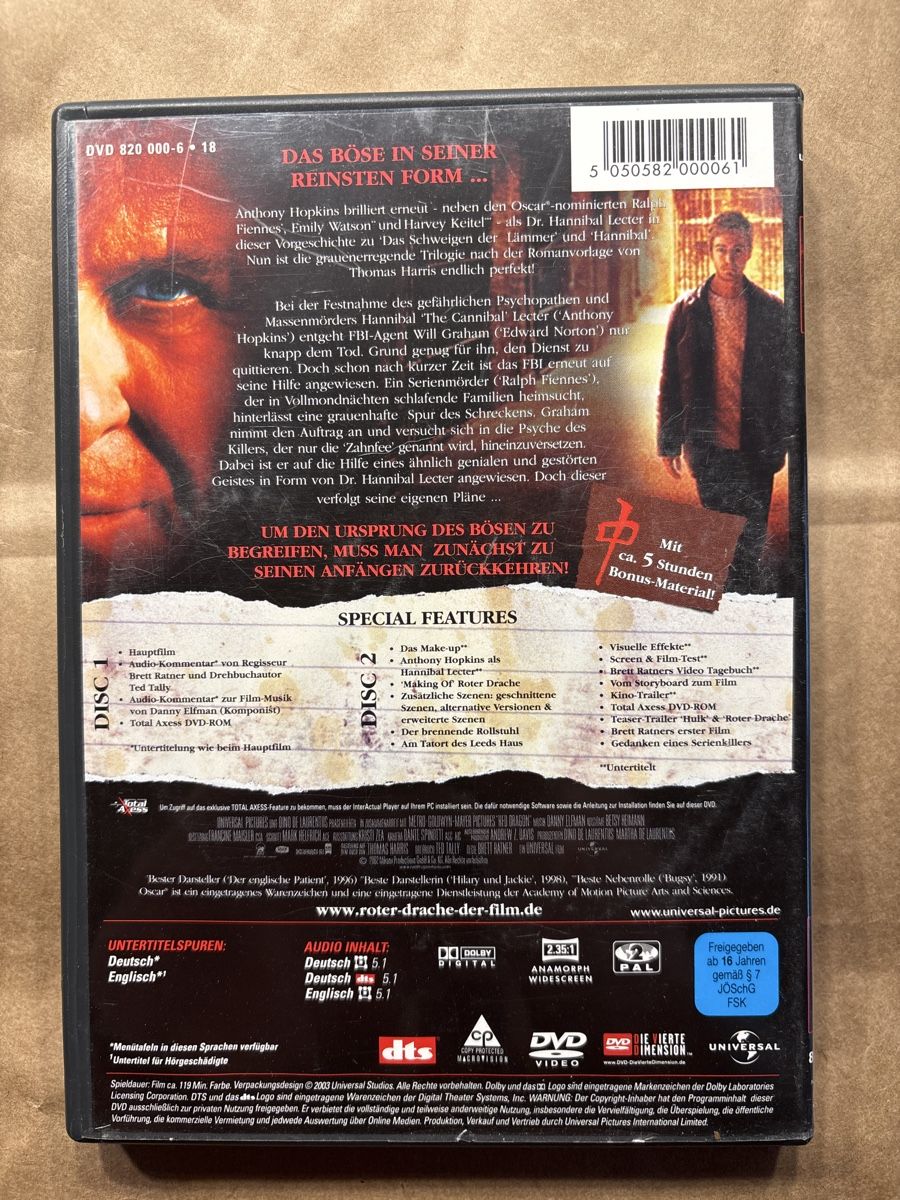 Tutti i DVDs: Roter Drache (2204) – Usato da Ruswil venduto da Slivio_ 1