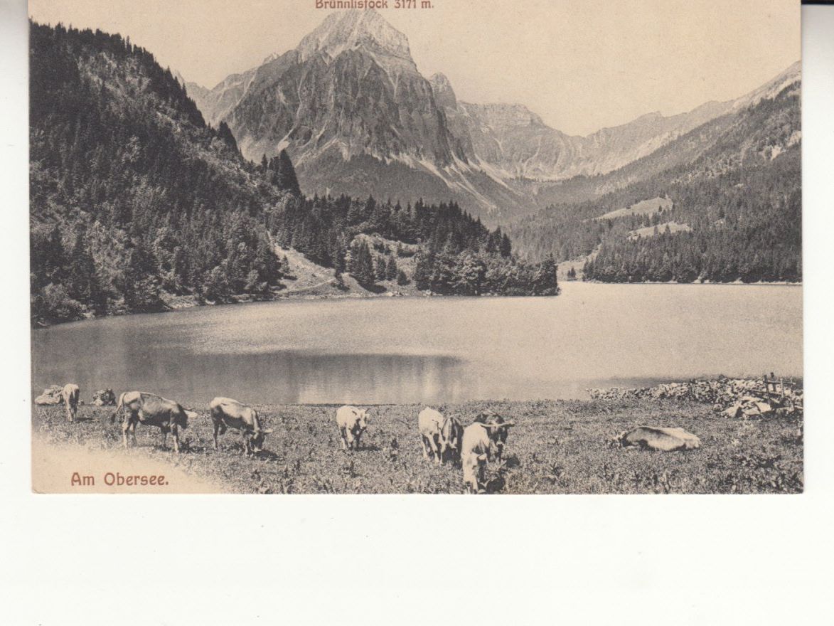 Ansichtskarten: Obersee ca. 1900, mit Stempel Seewirtschaft – Gebraucht aus Bürglen TG von StampGraf