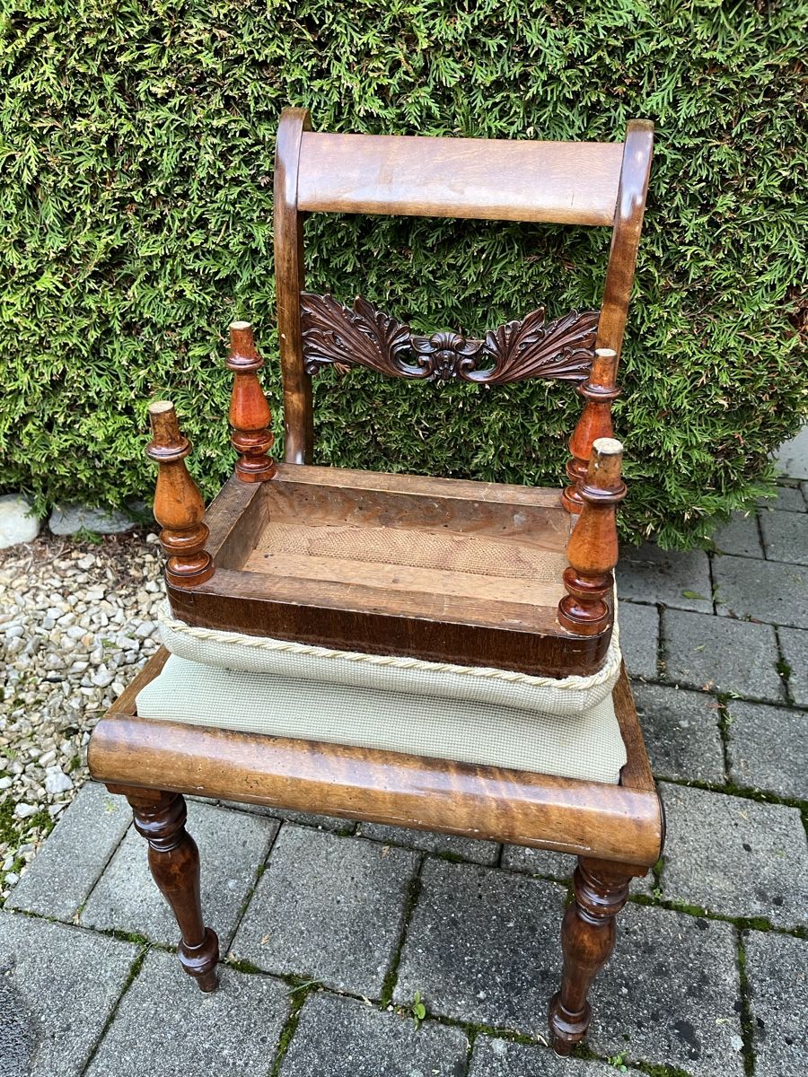Stühle: Stuhl mit Goblinstickerei und Schemeli – Gebraucht aus Wängi von Sasu 5