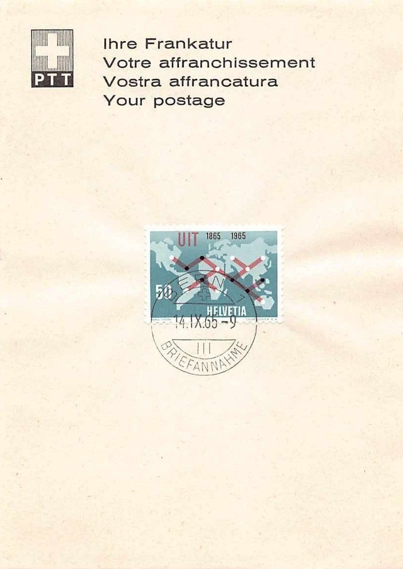 Alle Briefmarken: Frankaturquittung BERN 1965 ab 1.-- – Gebraucht aus Lufingen von SchnaeppliCorner