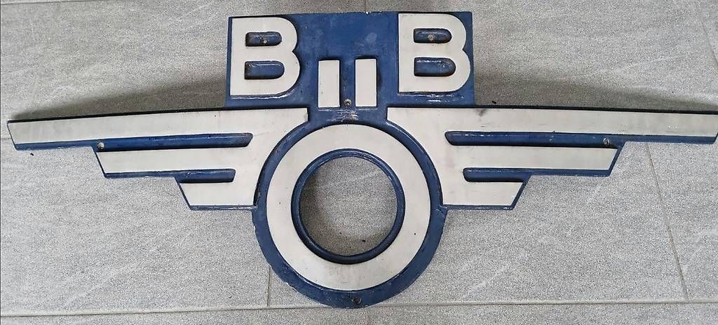Schilder: Lokschild Flügelrad ÖBB Signet Frontschild (vermutlich 4030) – Gebraucht aus Flums von Cooker