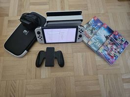 Nintendo Switch OLED Weiss Komplettset