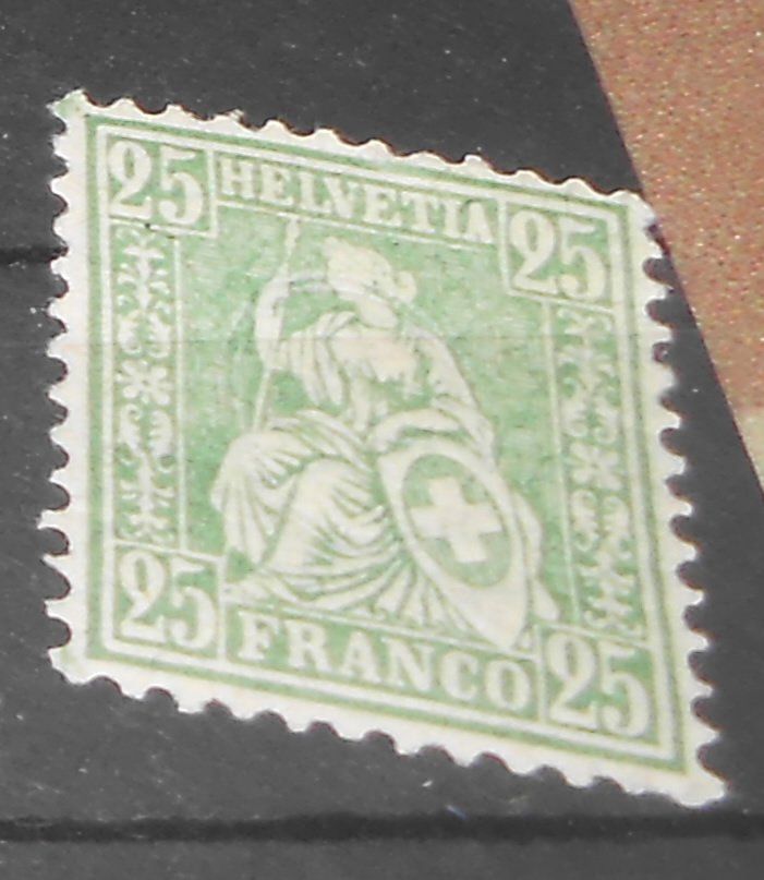 Alle Briefmarken: sitzende Helvetia 25 Rp. postfrisch – Neu (gemäss Beschreibung) aus Basel von Javer