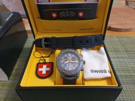 Swiss Military Uhr mit Hirsch Armband und Box