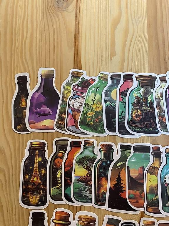 Aufkleber: Stickerset Flaschen – Gebraucht aus Herisau von Flips0463 1
