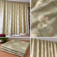 Elegante Vorhänge mit Blumenmuster  2,45 × 2,50 m