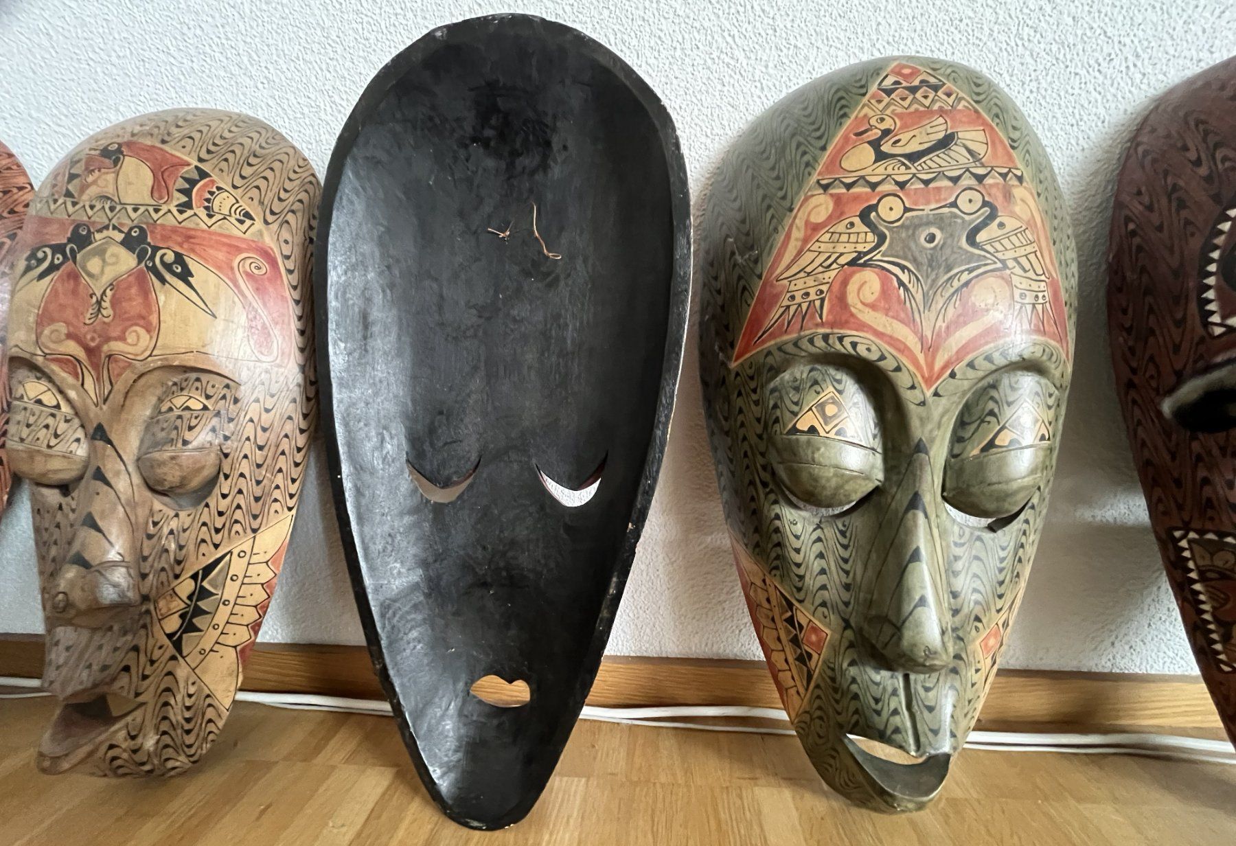 Masken: ❤️ 6 grosse traditionelle Holzmasken aus Indonesien ❤️ – Gebraucht aus Scherzingen von GuteWare_FairerPreis 2