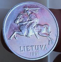 LITAUEN 10 CENTAI 1991