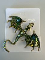 Schöne grosse Drachen Brosche