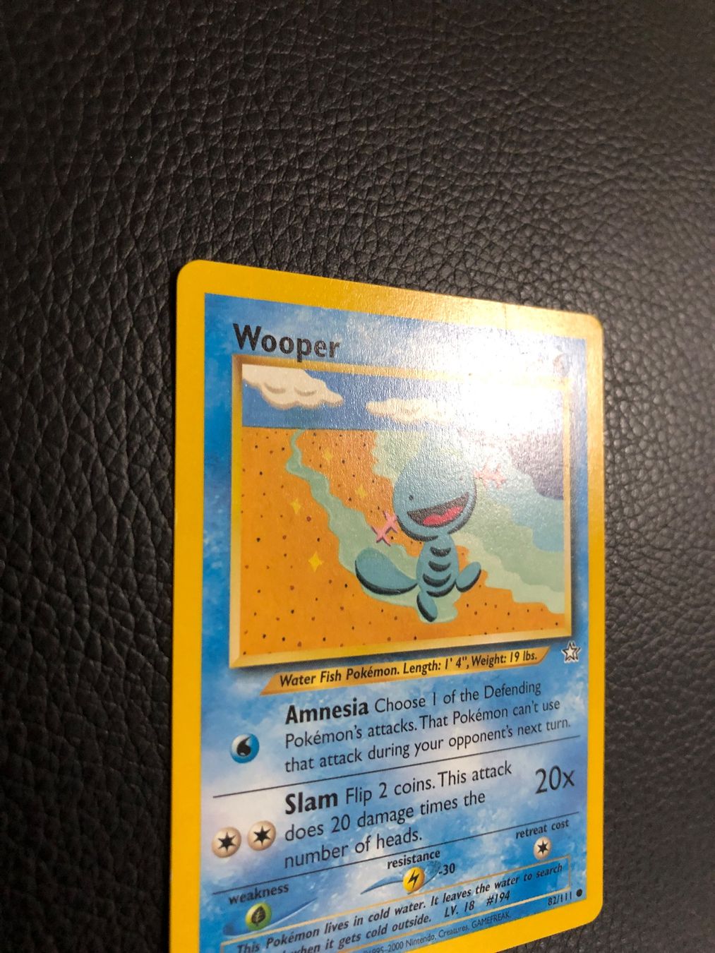 Pokémon Carte collezionabili: Neo Genesis Wooper 82/111 Ab 1 – Usato da Paradiso venduto da Pkmn10 1
