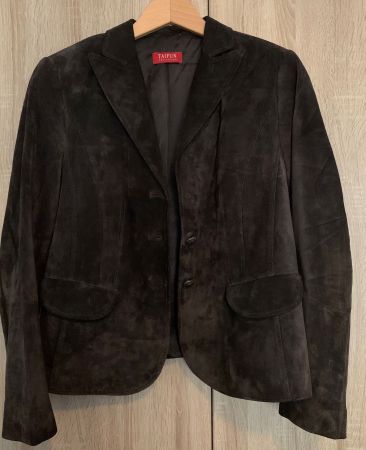 Taifun Leder Wildleder Jacke braun Grösse 40