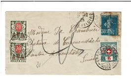 Taxierter Brief nach Neuchâtel