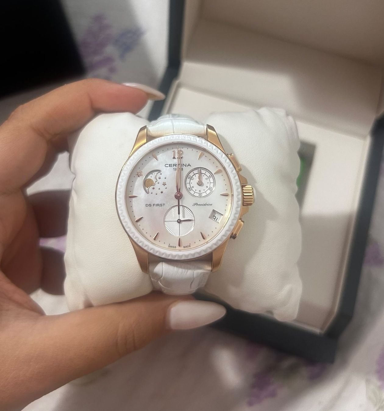 Certina Orologi: Certina DS First Lady Moonphase Chronograph – Nuovo e nell'imballaggio originale da Lausanne venduto da lei_7czh 1