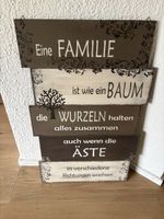 Bild mit Spruch aus Holz