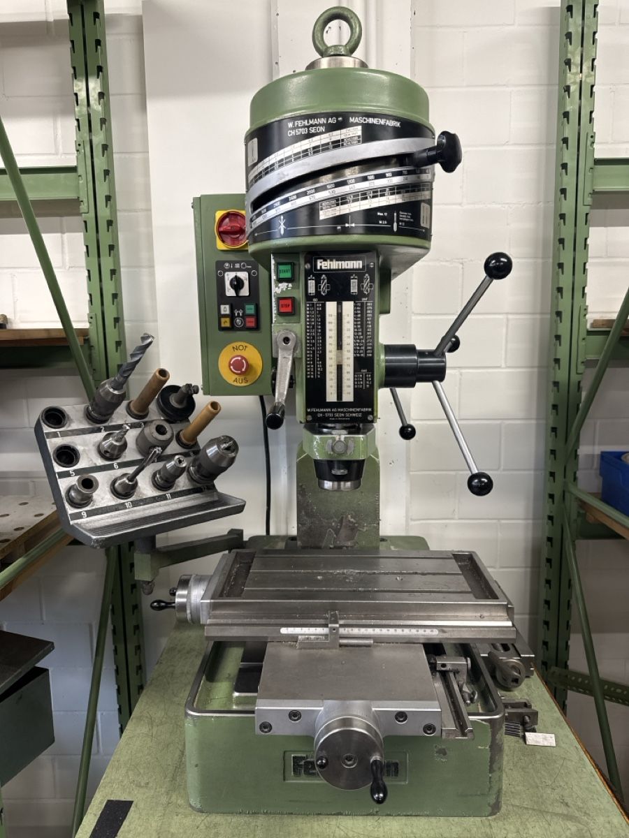 Fehlmann Trapani: Fehlmann P18S, perceuse traudeuse d'établi – Usato da Aarberg venduto da SNMachines