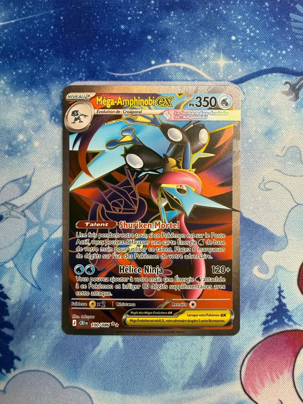 Pokémon Carte collezionabili: Méga-Amphinobi FA - CRI 100 FR – Nuovo (secondo la descrizione) da Courgenay venduto da ScamBoxOff