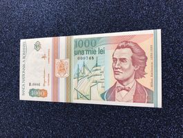 Note Nr. 748 !! Romania - Rumänien - 1000 Lei UNC - Eminescu