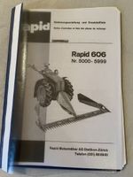 Bedienungsanleitung/Ersatzteilliste passend zu Rapid 606