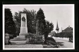 Rüderswil, Leuenberger-Denkmal und Kirc
