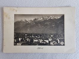 Postkarte Ansicht Altdorf mit Bergkulisse 