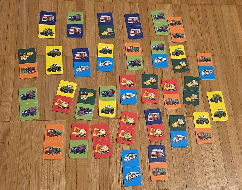 Kosmos Spiele: Domino - Bagger, Lok & Co – Gebraucht aus Weisslingen von debi1992 1
