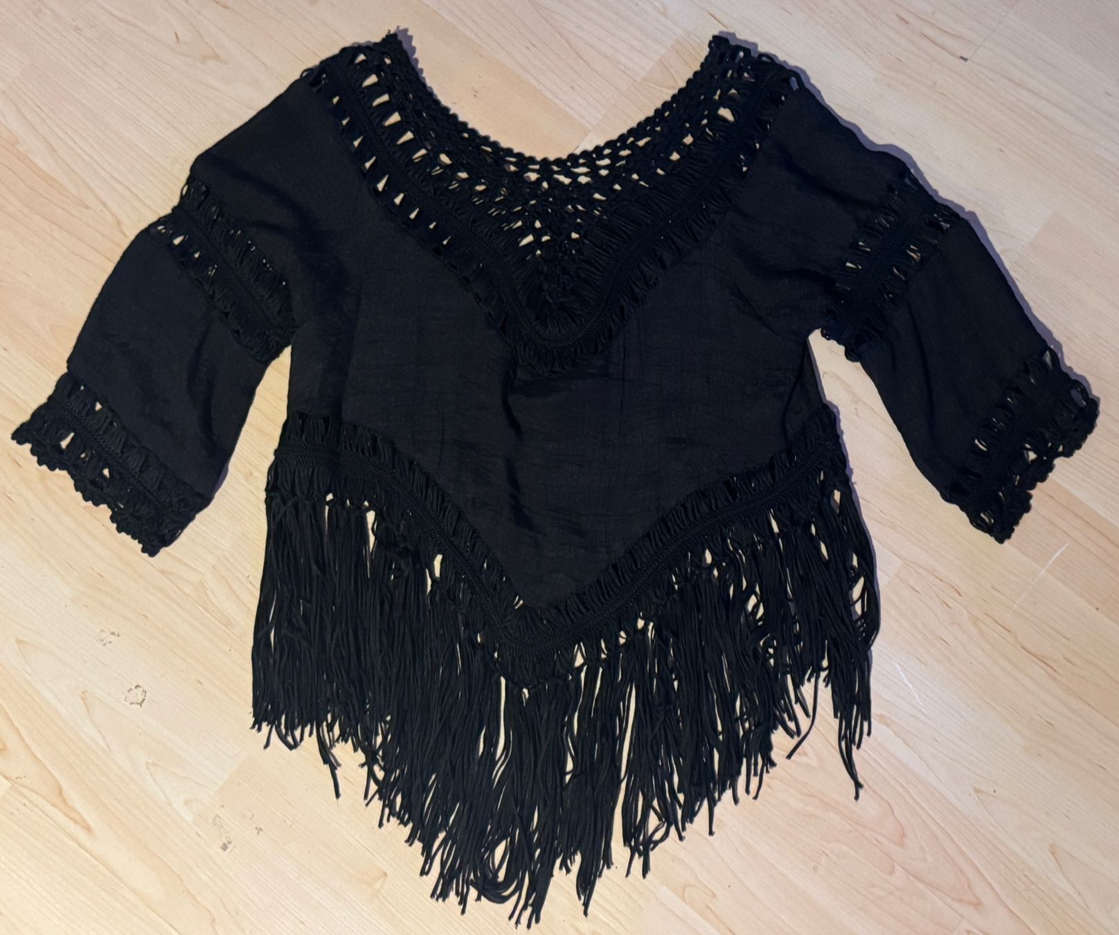Tuniche: Modische - Tunika "Detailliertes Häkelmuster und Fransen" – Nuovo (secondo la descrizione) da Seuzach venduto da Inspektor99